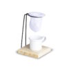 Coador de café em tecido com suporte de madeira - Image 2