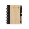 Caderno capa dura em couro sintético, 80 folhas - Image 2