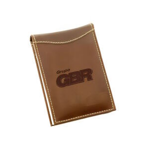 Bloco de mesa de couro com capa, 100 folhas