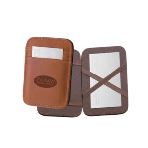 Porta cartões mágico em couro