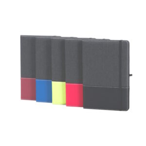 Bloco capa dura em poliester, 96 folhas