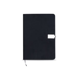 Bloco moleskine capa emborrachada, 96 folhas