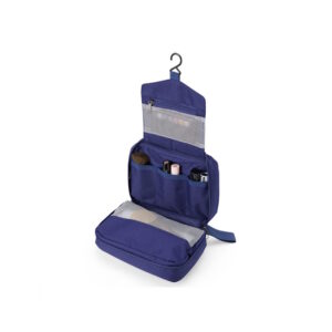 Necessaire em poliester com 3 divisões