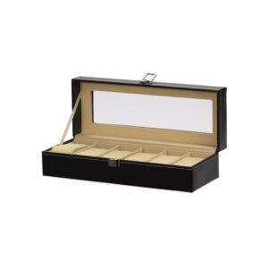 Porta relógios em couro ecológico