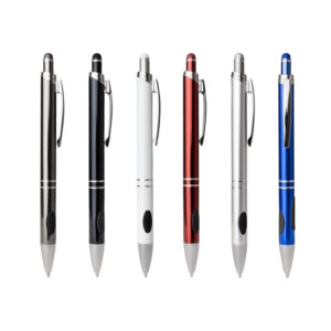 Caneta esferográfica metal emborrachada