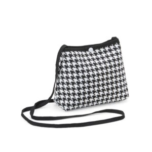 Necessaire em algodão preto e branco