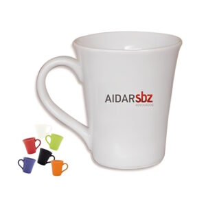 Caneca tulipa de porcelana, 330 ml