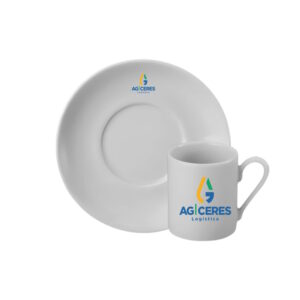 Xícara e pires para cafezinho, 60 ml