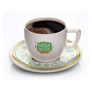 Xícara e pires cafezinho, 80 ml